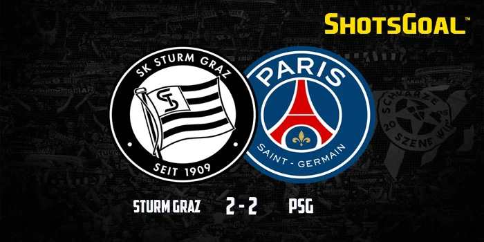 Sturm Graz vs PSG - Skor Imbang 2-2, Dua Striker PSG Masih Tumpul